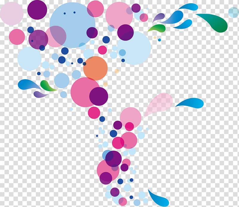 pink, green, and blue bubbles illustration, Colorful graphics transparent background PNG clipart