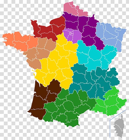 Auvergne Normandy ISO 3166-2:FR Regions of France Map, map transparent background PNG clipart