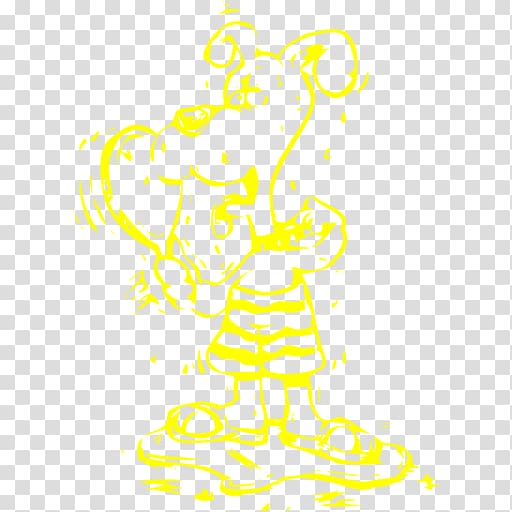 Line art , yellow puppy transparent background PNG clipart