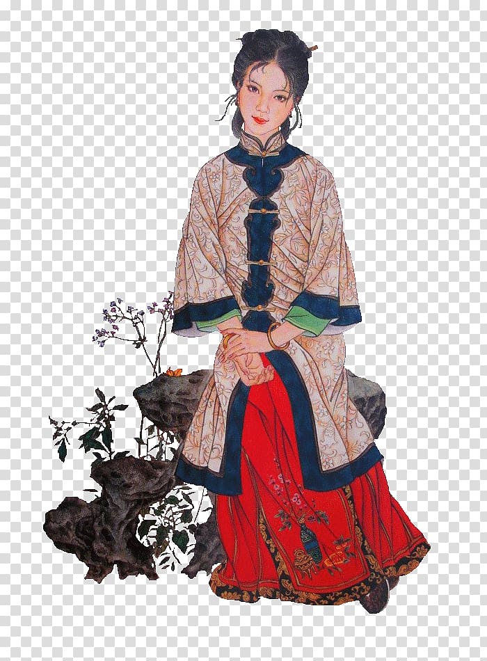 Wang Xifeng Dream of the Red Chamber Qing dynasty Pinger Jia Qiaojie, Women in Ancient China transparent background PNG clipart