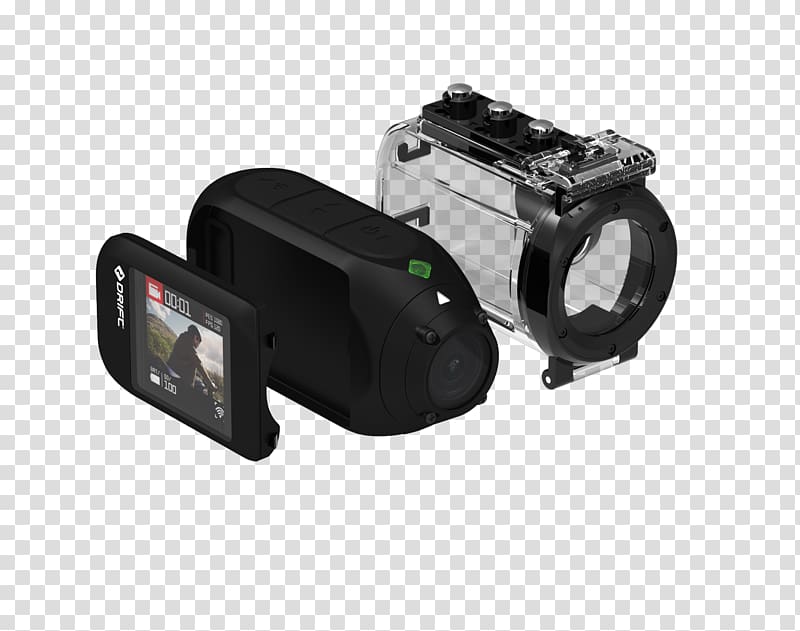 Action camera Digital video Helmet camera 4K resolution, Camera transparent background PNG clipart