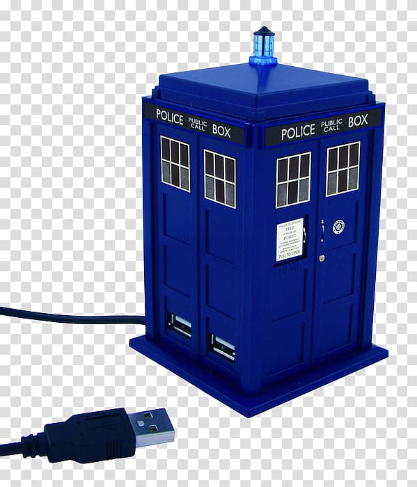 Eleventh Doctor TARDIS USB hub, noble throne transparent background PNG clipart