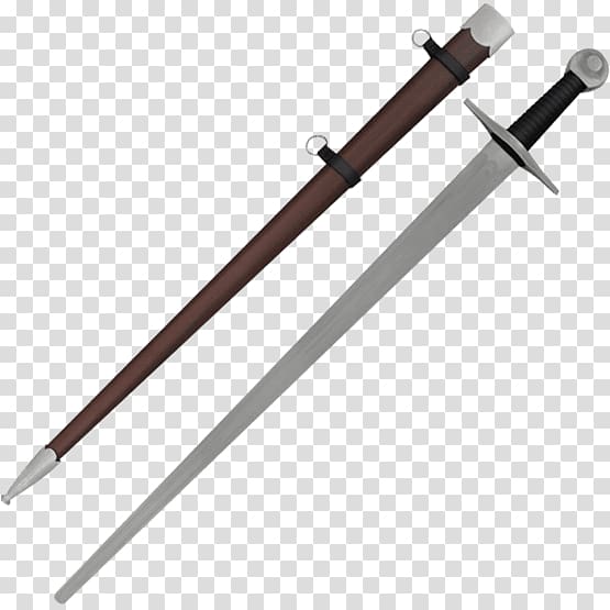 Middle Ages Knightly sword Weapon, single-handedly transparent background PNG clipart