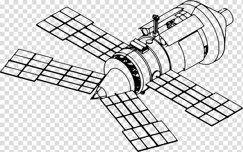 Mir Core Module Spektr Space station Docking and berthing of spacecraft, satellite transparent background PNG clipart
