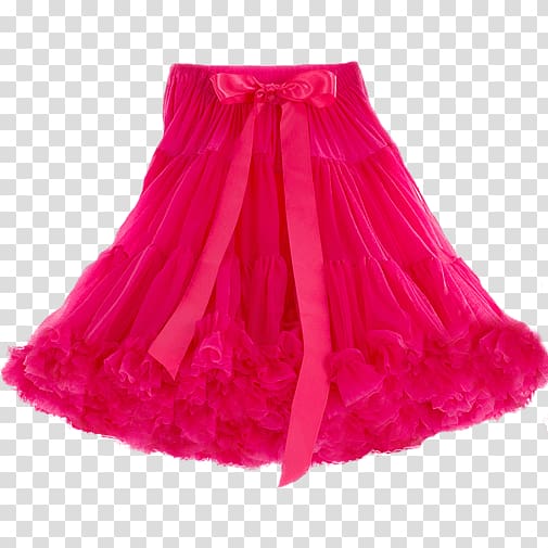 Skirt Ruffle Pink Petticoat, skirt transparent background PNG clipart
