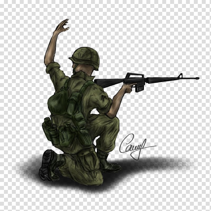 Infantry Soldier Military Marksman Militia, vietnam war helmet transparent background PNG clipart