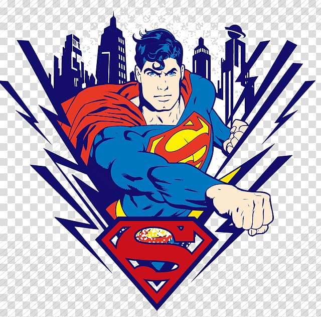 Superman , Clark Kent Jor-El T-shirt, Cartoon Superman transparent  background PNG clipart | HiClipart