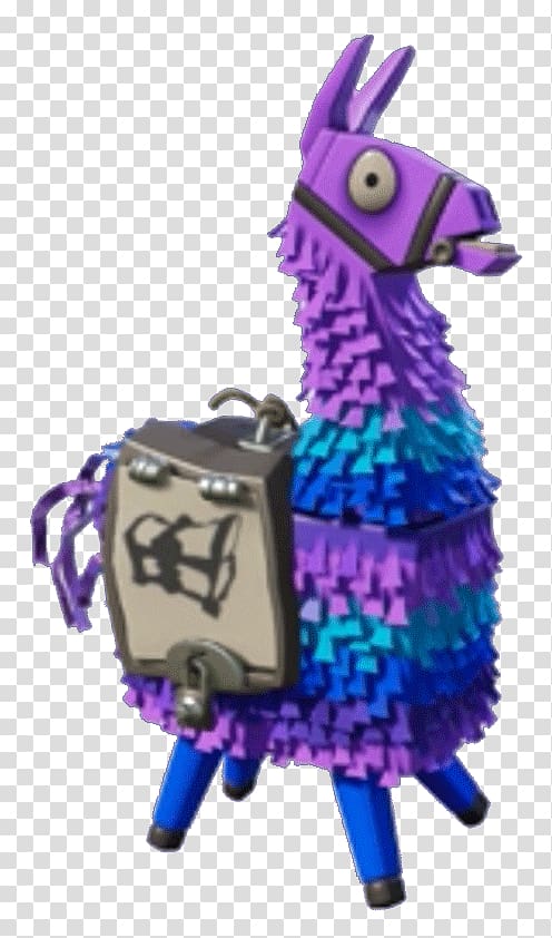 Llama Fortnite Battle Royale PlayerUnknown's Battlegrounds Battle royale game, Llama fortnite, purple and blue horse pinata transparent background PNG clipart