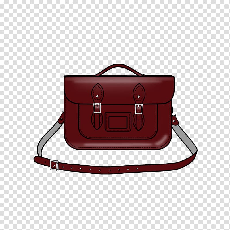 Handbag Leather Strap Messenger Bags, oxblood red transparent background PNG clipart