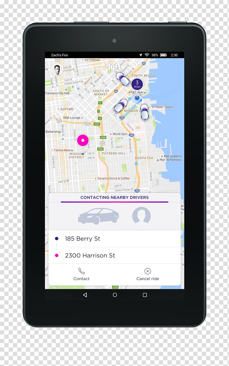Nexus 7 Google Now Mobile Phones Handheld Devices, taxi app transparent background PNG clipart
