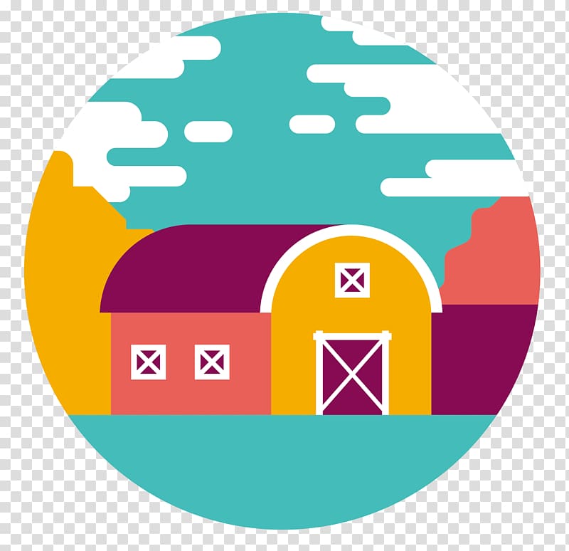 Silo Warehouse , cartoon barn round icon transparent background PNG clipart