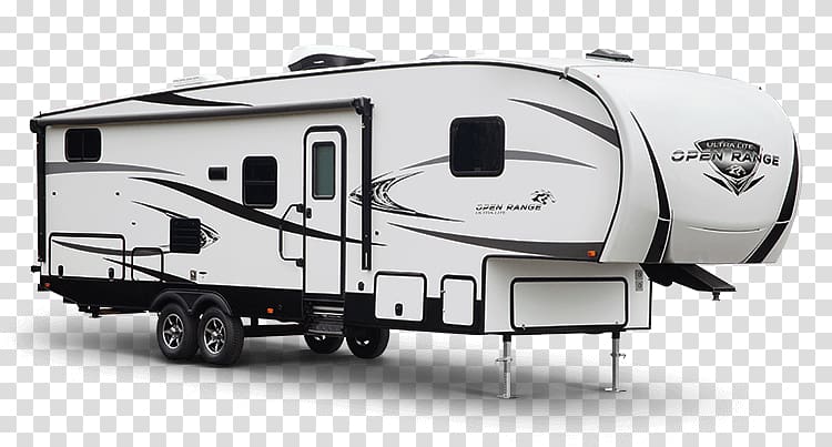 Caravan Campervans Fifth wheel coupling Trailer, open range travel trailers transparent background PNG clipart