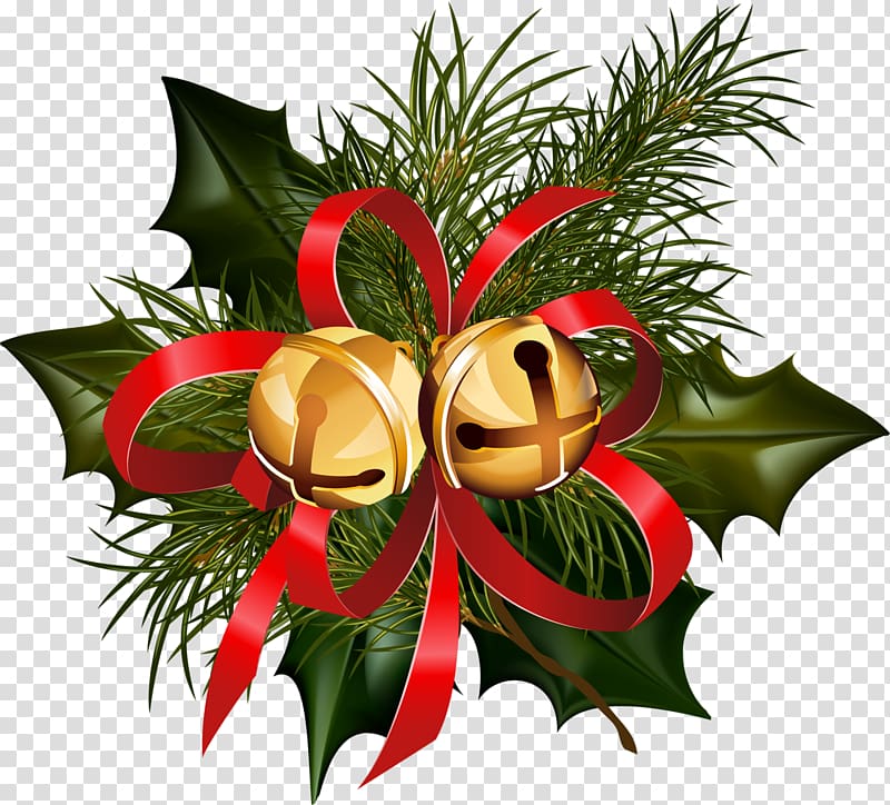 Jingle Bells Christmas decoration, decorations transparent background PNG clipart