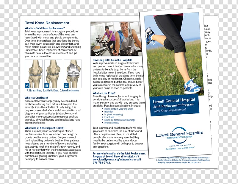 Advertising Brochure Graphic Designer Knee replacement, brochure transparent background PNG clipart