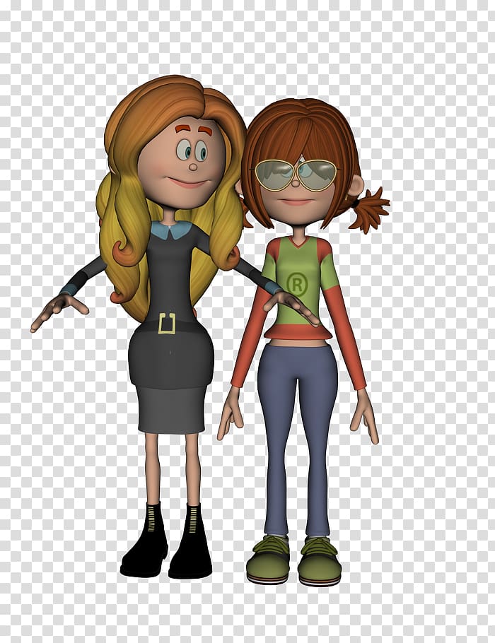 Child Cartoon Homo sapiens , mom and daughter transparent background PNG clipart