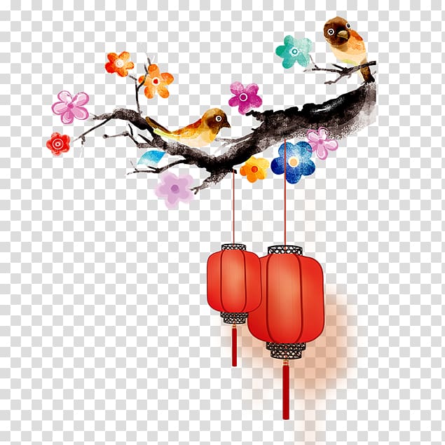Watercolor painting Chinese painting Ink wash painting, design transparent background PNG clipart