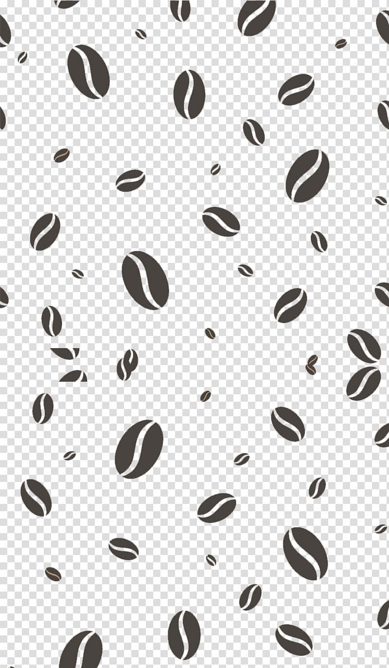 Iced coffee Coffee bean, Coffee beans floating shading background transparent background PNG clipart