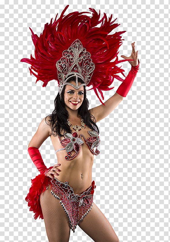 woman wearing red-and-gray outfit, Brazilian Carnival Samba K&L Dance, brazilian carnival transparent background PNG clipart