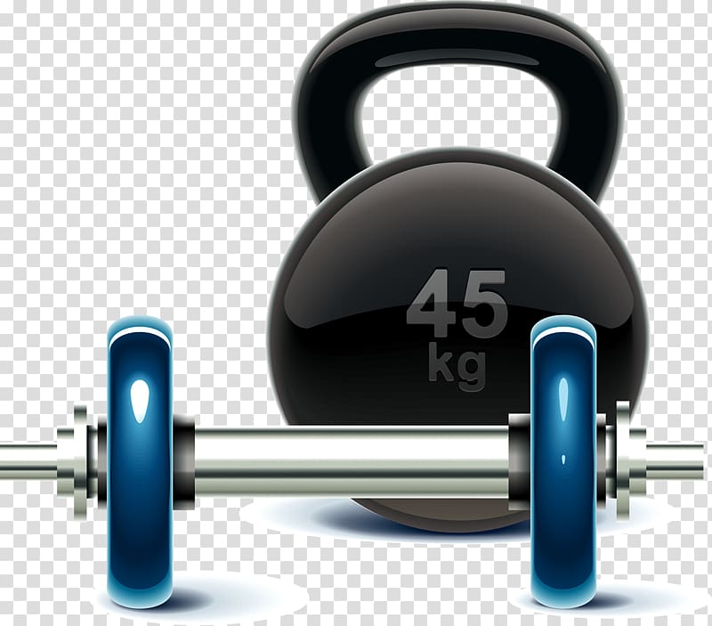 Cartoon Dumbbell Physical fitness, Dumbbell transparent background PNG clipart