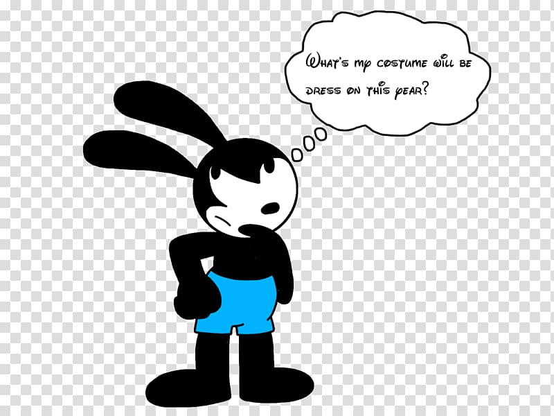 Oswald the Lucky Rabbit Halloween costume Silhouette, oswald the lucky rabbit transparent background PNG clipart