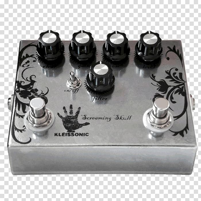 Distortion Fuzzbox Effects Processors & Pedals Catalinbread Octapussy Fuzz Face, screaming skull transparent background PNG clipart