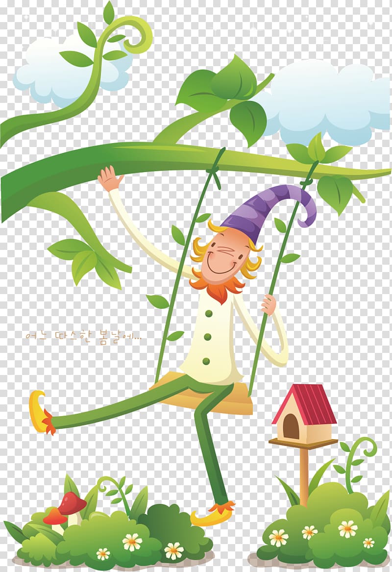 Phonograph record Sticker Vinyl group, Clown on a swing transparent background PNG clipart