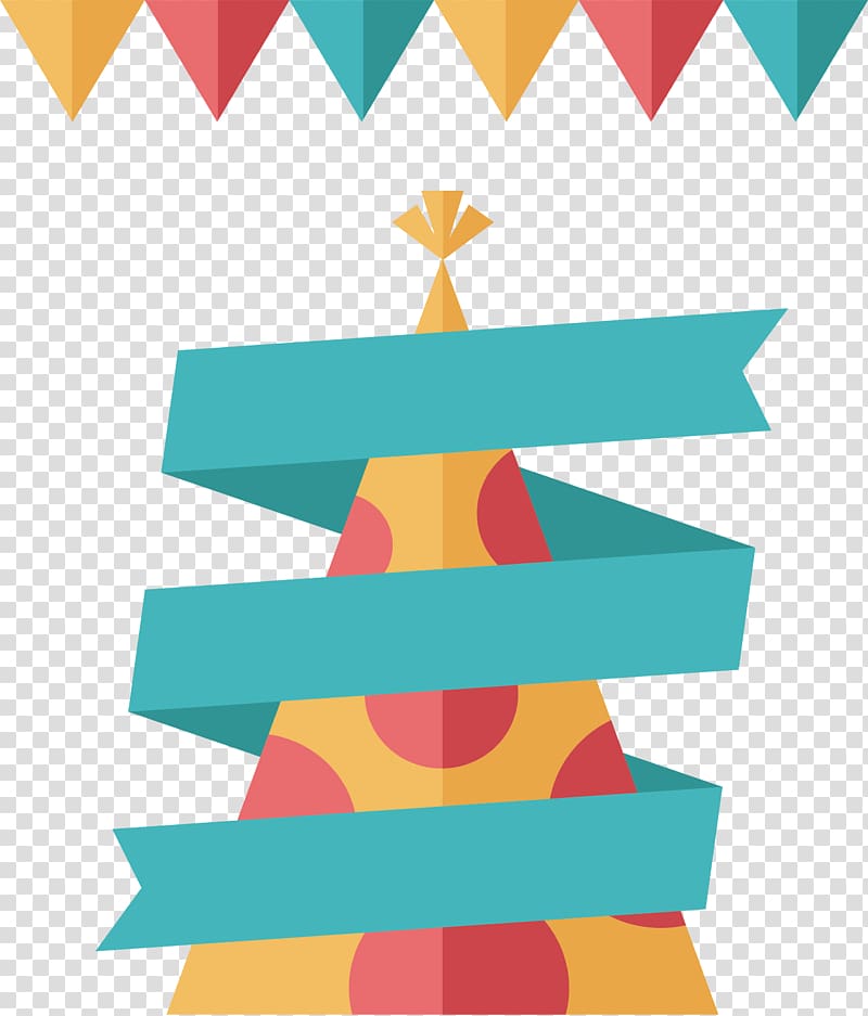 Ribbon Birthday , Spiral ribbon title box transparent background PNG clipart