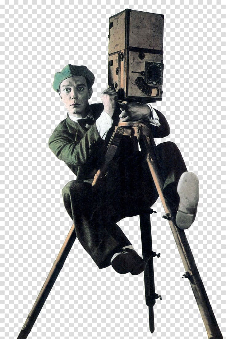 Silent film, cameraman transparent background PNG clipart