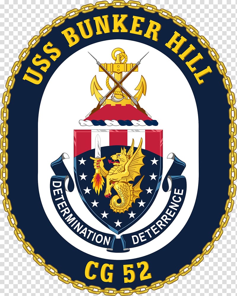 Battle of Bunker Hill USS Bunker Hill (CG-52) United States Ticonderoga-class cruiser, crest transparent background PNG clipart