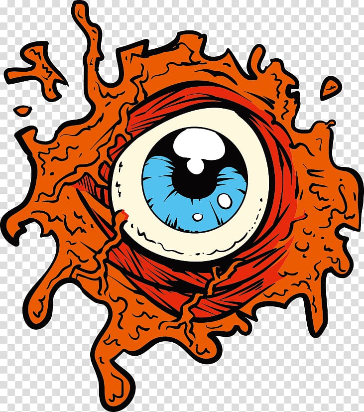 white and orange eye illustration, Hollywood Michael Myers iHorror.com Saturn Award for Best Horror Film, Blood red eyes printing transparent background PNG clipart