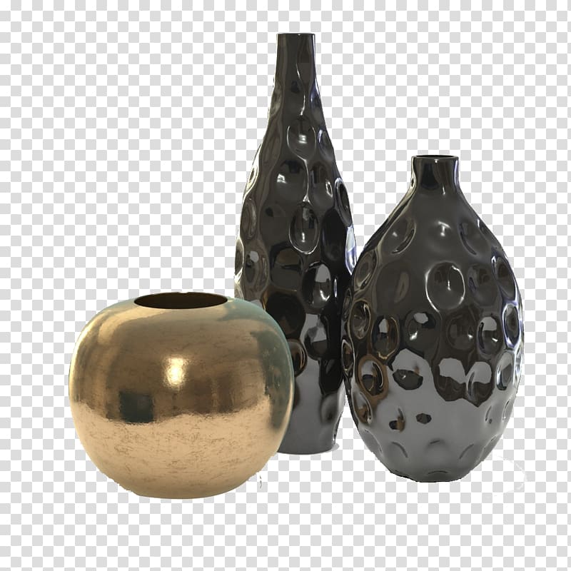 Medici Vase 3D computer graphics Interior Design Services, Two color Japanese Vase transparent background PNG clipart