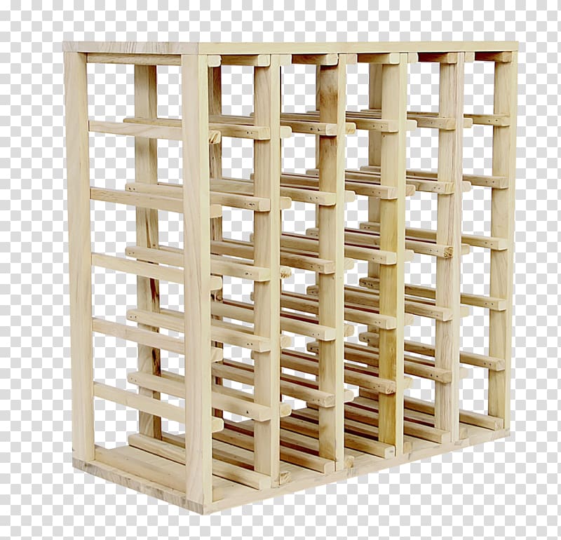 Wine Racks Shelf Storage of wine Bottle, wood cube transparent background PNG clipart