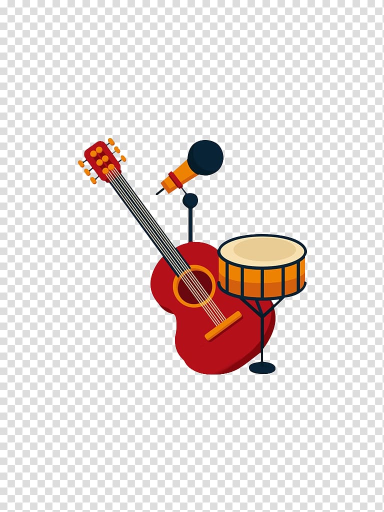 microphone and guitar transparent background PNG clipart