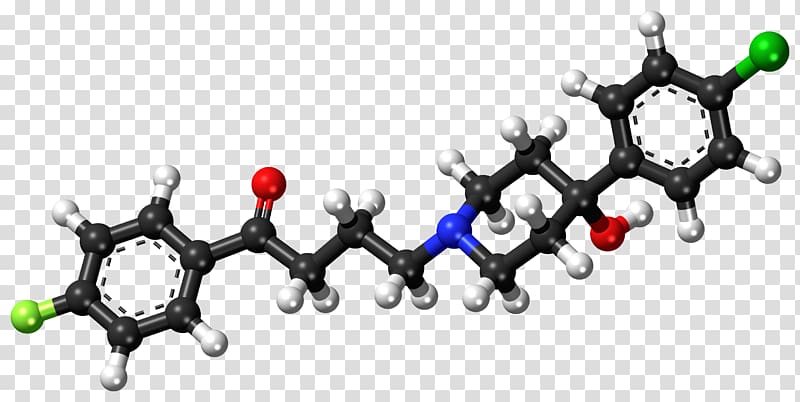 Molecule Benzene Chemistry Atom Molecular model, Haloperidol transparent background PNG clipart