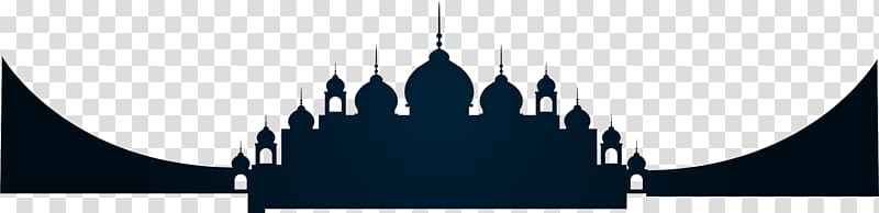 mosque illustration, Muslim Christian Church, Black church building of Eid al Fitr transparent background PNG clipart