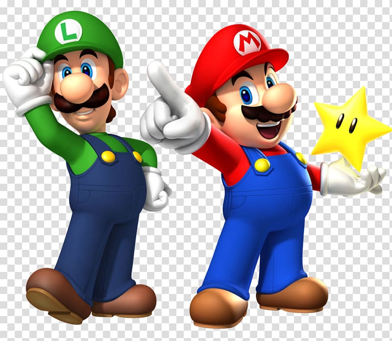 Super Mario and Luigi , Mario & Luigi: Superstar Saga New Super Mario Bros. Wii Paper Mario, Lightning Mcqueen transparent background PNG clipart