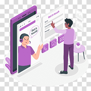 illustration, Get in touch, communication, internet, email, contact, message, online, app, social media transparent background PNG clipart thumbnail