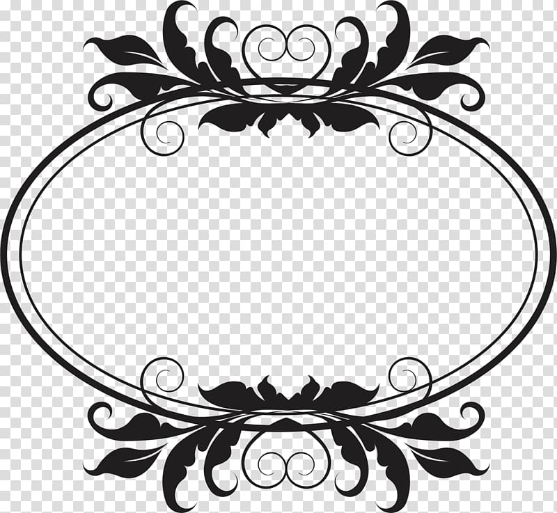 black scrolled label , Monogram Web template Frames, arabesco transparent background PNG clipart