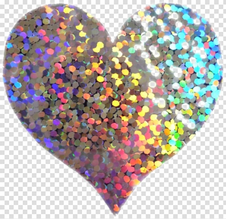 Holography Heart, Heart filter transparent background PNG clipart