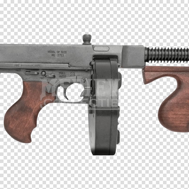 Trigger Thompson submachine gun Firearm Rifle, machine gun transparent background PNG clipart