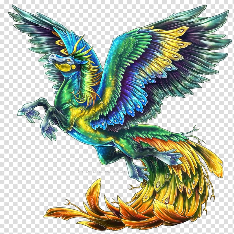green, yellow, and blue Pegasus illustration, Mirror Sight Pegasus Unicorn Legendary creature, Phoenix transparent background PNG clipart