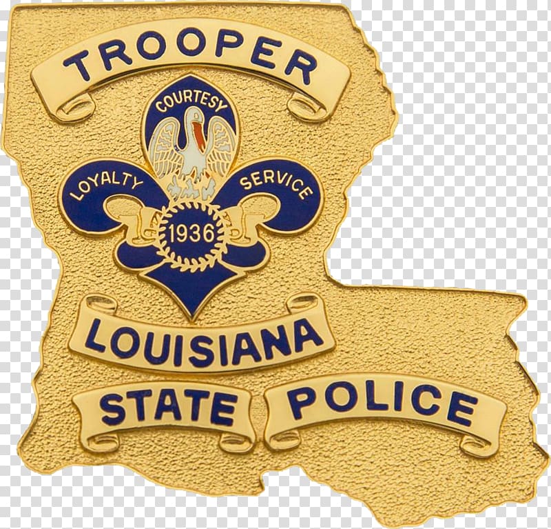 Badge Louisiana State Police Troop L Trooper, Police transparent background PNG clipart