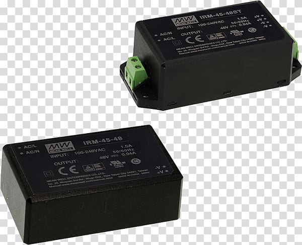 AC adapter Power Converters MEAN WELL Enterprises Co., Ltd. Electric potential difference IRM-60-12ST MEAN WELL, irmão metralha transparent background PNG clipart