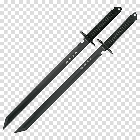 Ninjatō Sword Knife Katana, Sword transparent background PNG clipart