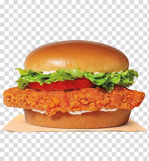 Chicken sandwich Burger King Specialty Sandwiches Crispy fried chicken Chicken nugget Hamburger, chicken transparent background PNG clipart