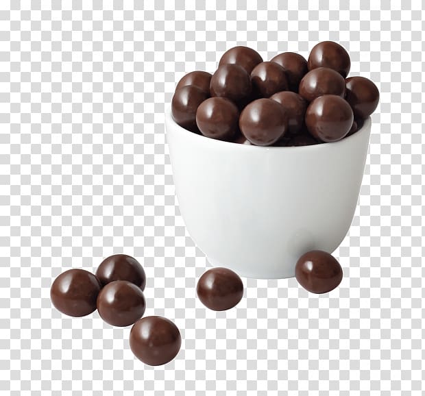 Chocolate balls Praline Bonbon Chocolate truffle White chocolate, milk transparent background PNG clipart