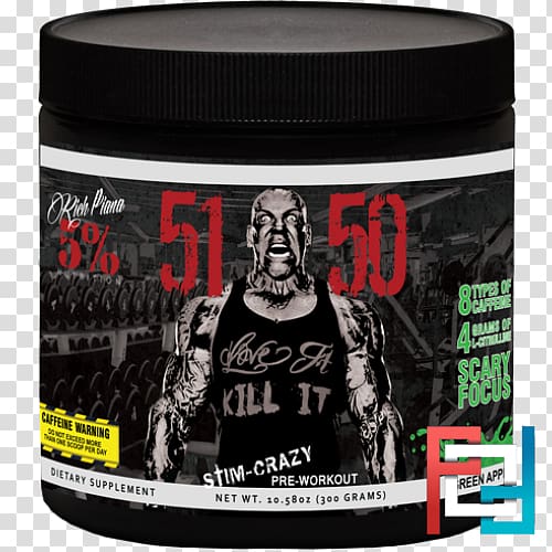Dietary supplement Pre-workout Sports nutrition Bodybuilding supplement, Rich Piana transparent background PNG clipart