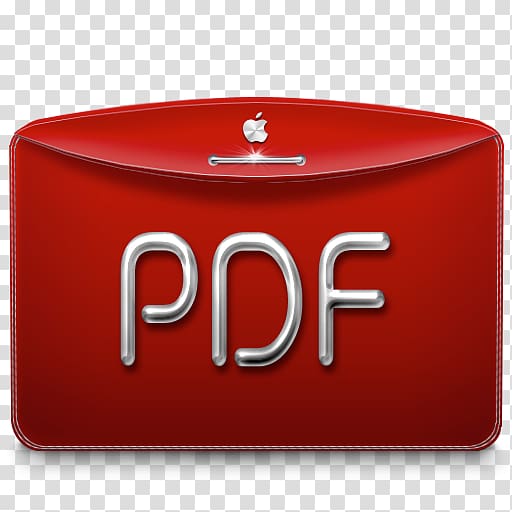 red PDF folder, brand red font, Folder Text PDF transparent background PNG clipart