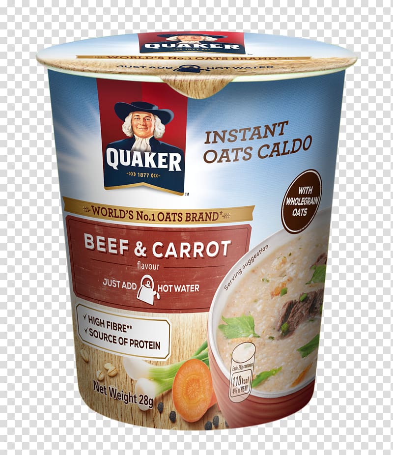 Quaker Instant Oatmeal Breakfast cereal Quaker Oats Company, Quaker Oats transparent background PNG clipart
