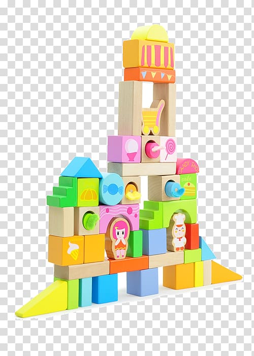 Toy block Jigsaw puzzle, Candy house theme fight building blocks transparent background PNG clipart